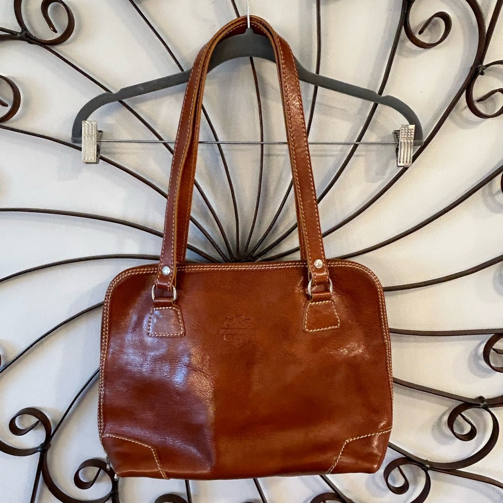 Classic Leather Tote Bag in Brown